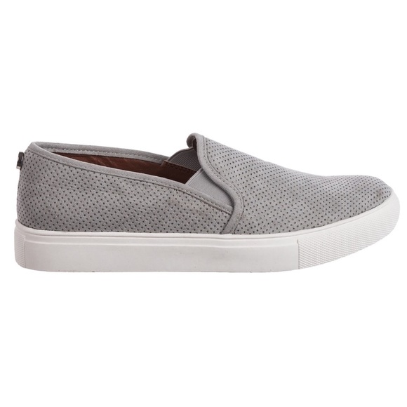 steve madden perforated slip on sneakers